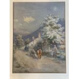 Frederick J. Knowles, British, (1974-1931), The Mountain Home- North Wales, watercolour, signed
