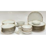 A Thomas Germany gilt part dinner service comprising eight dinner plates (w- 26.5cm), eight side pla
