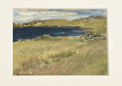 Christine Paterson Ross (Scottish 1843-1906), Summer, Iona, oil on board, signed bottom left in a