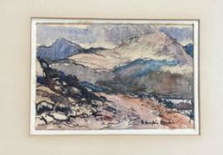 R.Hardie Condie (Scottish 1898-1981), Hills Around Torridon, Wester Ross, pen and watercolour on