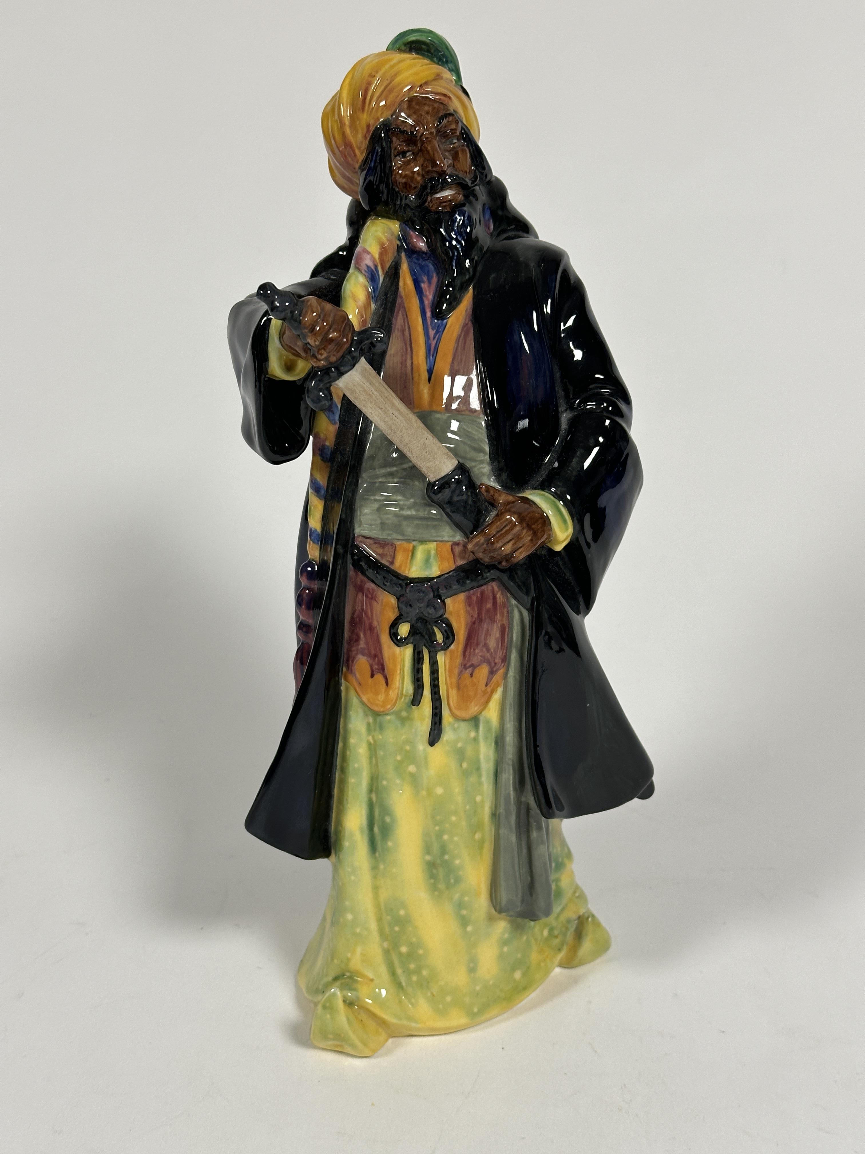 A Royal Doulton china figure Blue Beard HN 2105 decorated with polychrome enamels, no signs of