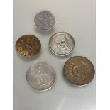 A Hong Kong, Victoria, Silver Trade Dollar 1899, a Victorian Silver India one Rupee 1890 coin
