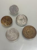 A Hong Kong, Victoria, Silver Trade Dollar 1899, a Victorian Silver India one Rupee 1890 coin