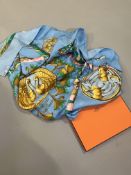 A Hermes silk scarf, Daimyo