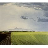 Gordon McKnight, Distant Mournes, watercolour on paper, signed and dated '00 bottom right, artist
