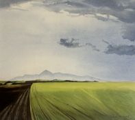 Gordon McKnight, Distant Mournes, watercolour on paper, signed and dated '00 bottom right, artist