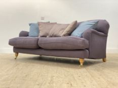 Charlotte James for Anta, a traditional 'Howard style' two seat sofa, the frame and deep squab