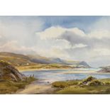 Robert Egginton (Irish,1943-), Glencolumbkille, County Donegal, watercolour and pencil on paper,