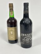 A Fonseca Guimaraens 1976 Vintage bottle of Port, slight sign of leak at seal and a Harris Tawny