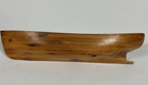 Property from the Estate of the Late Frank Pottinger RSA: a hand carved pitch pine laminated ships