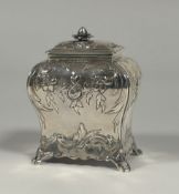 An early George III silver tea caddy, Emick Romer, London 1767