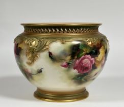 A Royal Worcester porcelain jardiniere