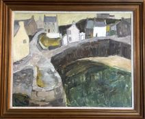 Sheila MacMillan D.A., P.A.I. (Scottish, 1928-2018), Portsoy, signed lower right,
