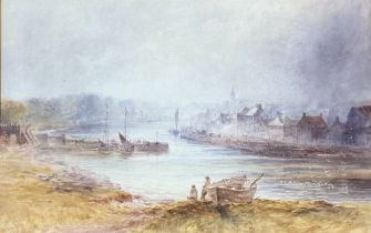 John Blair (Scottish, 1850-1934), A View of Eyemouth, signed and dated 1901 lower left, watercolour