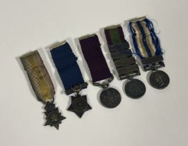 A fine set of Victorian unattributed dress miniature medals