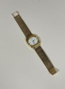 An 18ct gold vintage gentleman's wristwatch, Victor 17 Incabloc