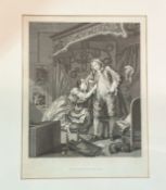 After William Hogarth, "Before" and "After", a pair of line engravings by Thomas Cook, pub. 1798