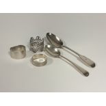 A group of 19th century and later silver