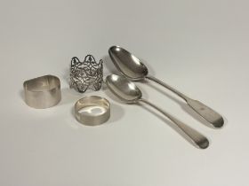 A group of 19th century and later silver