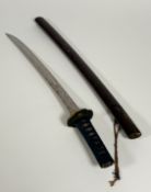A Japanese Edo/Meiji period wakizashi sword with Goto school fittings