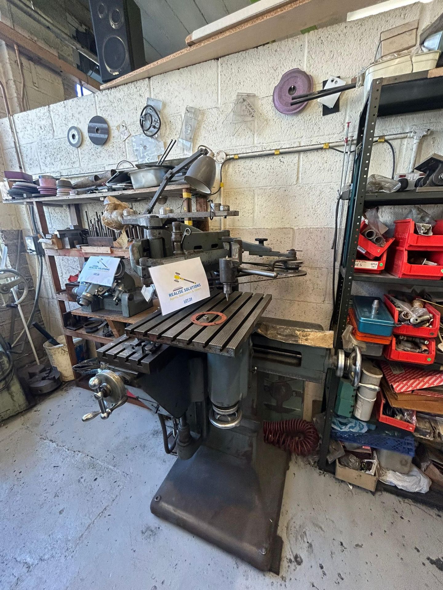 Alexander die sinking lathe, AEG tool sharpener and Franz Kuhlmann KG Stylus grinding machine