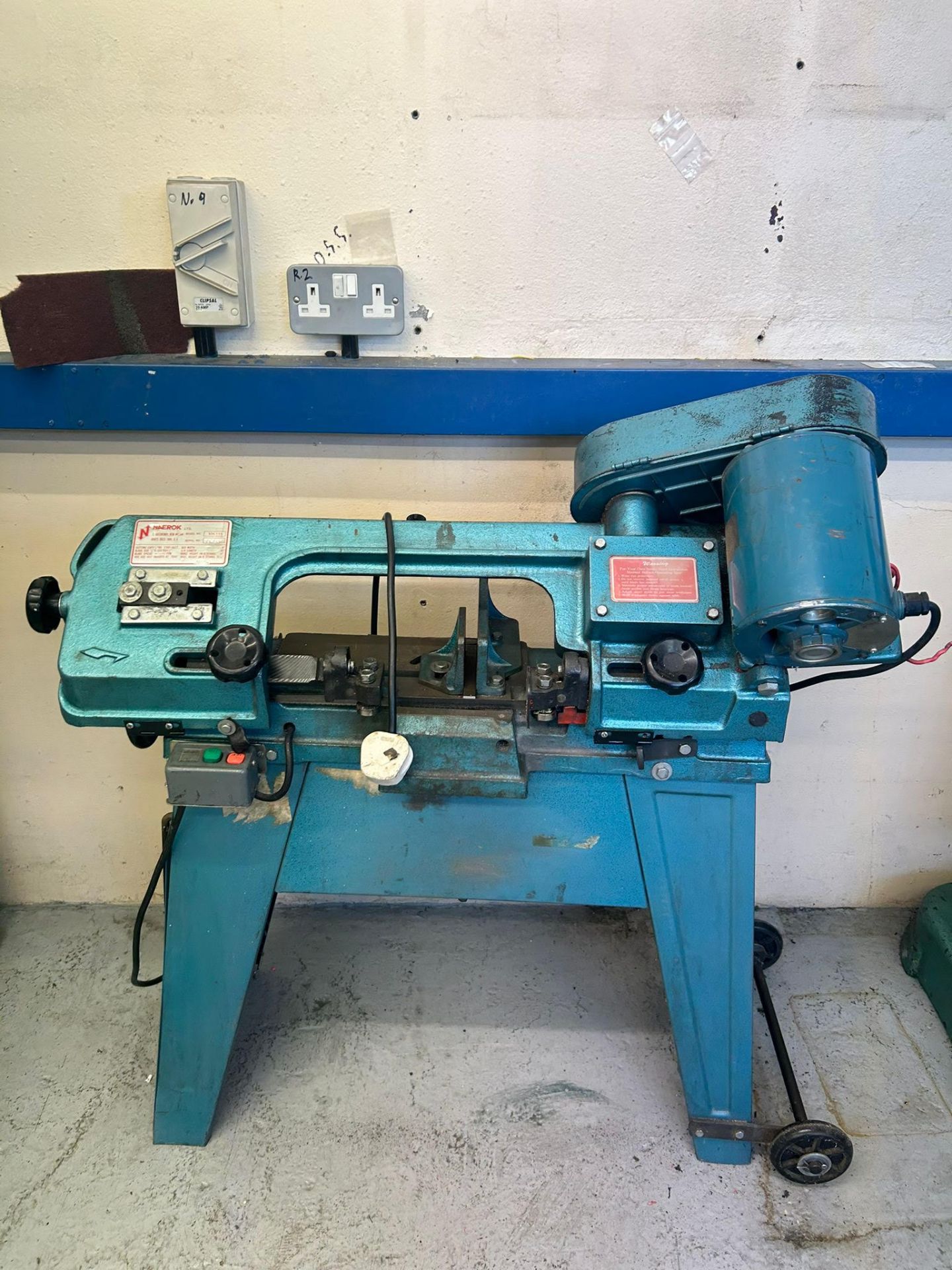 Excel surface grinder and Naerok bandsaw