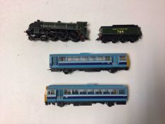 Hornby OO gauge locomotives including BR two tone blue with yellow ends Provincial Sector Twin railb