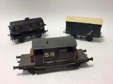 Railway selection of scratchbuilt Gauge 1 rolling stock including tenmille kits plus some unpainted