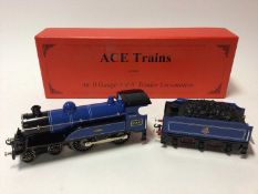 Ace Trains O gauge 4-4-0 BR blue 2006 Celebration Class locomotive and tender, in original box