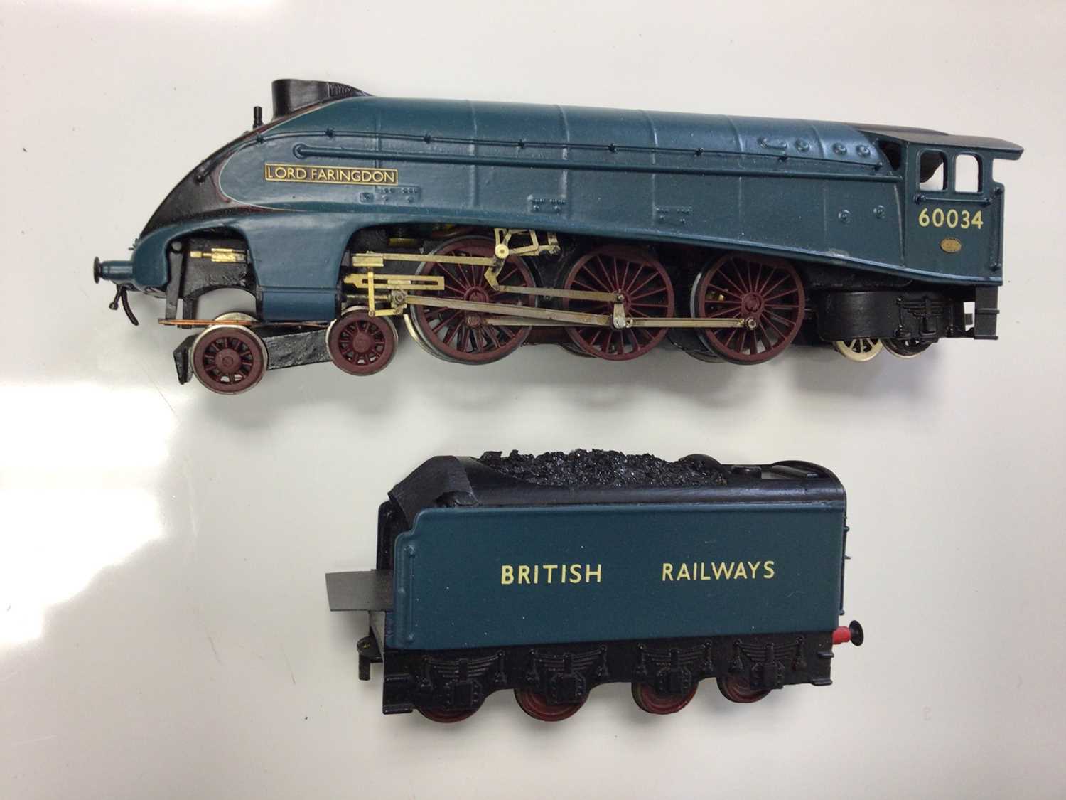 Hornby OO gauge unboxed Class A4 locomotives including BR blue 'Lord Farringdon" 60034, LNER blue "S - Image 6 of 7