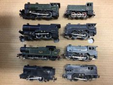 Trix OO Gauge 3 rail unboxed locomotives (x8) and others (x3) (11 total)