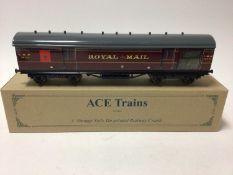 Ace Trains Vintage O gauge BR Mk1 Coach, plus Vinatge Tin Printed LMS 1930's TPO coach, both in orig