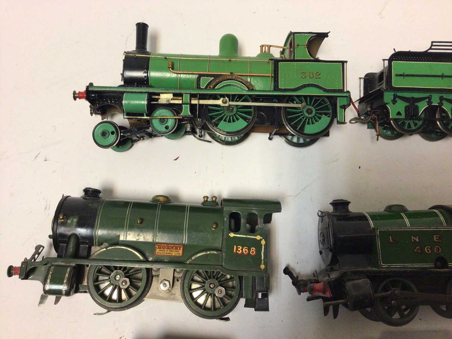 Railway O gauge selection of unboxed locomotives including 0-4-0 Hornby three rail 1368, LNER 460, 4 - Image 2 of 19