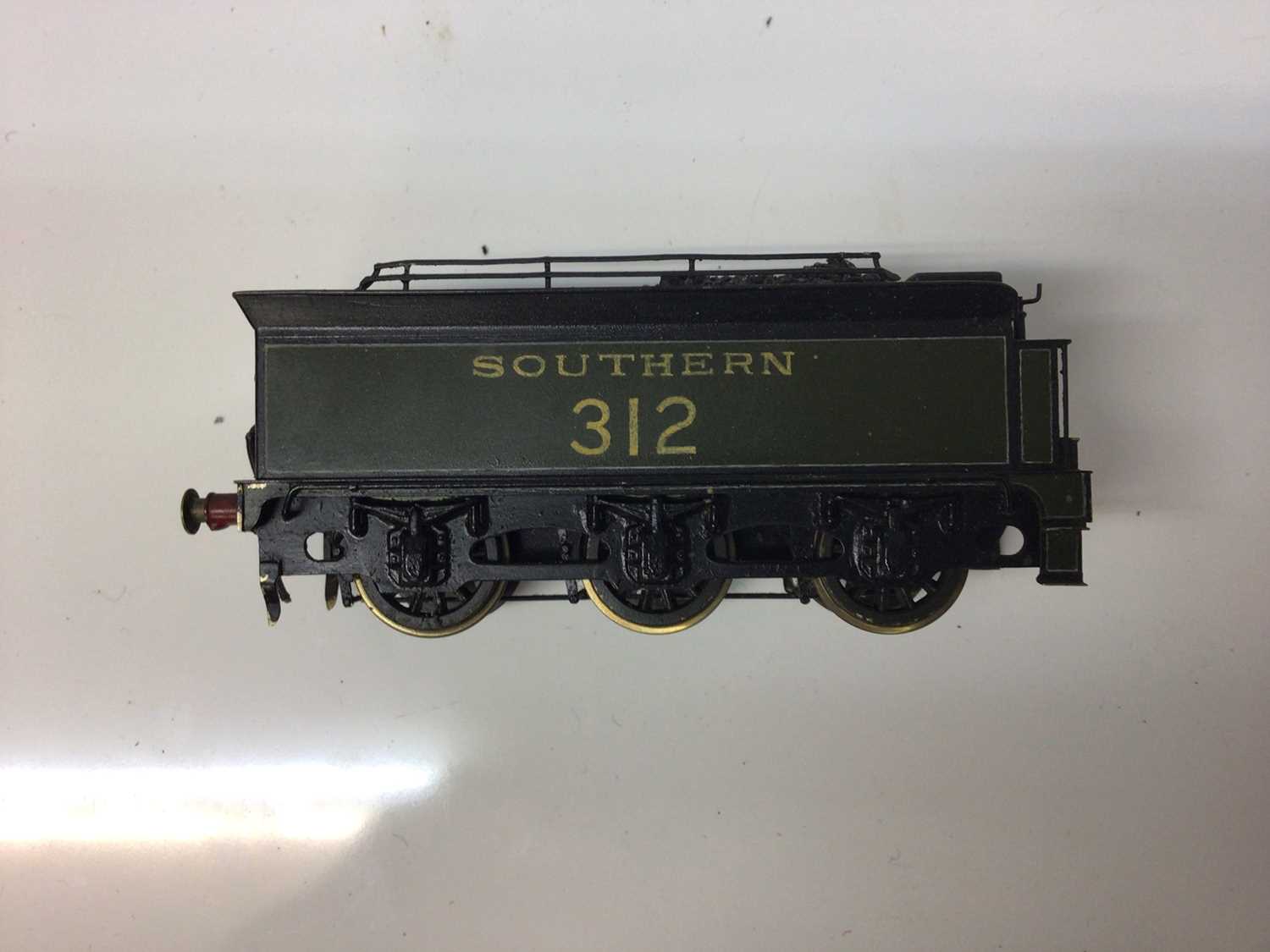 Hand built SR green 4-4-0 tender locomotive 312 by Claude Standfast signed 1954, constructed BR line - Image 13 of 26