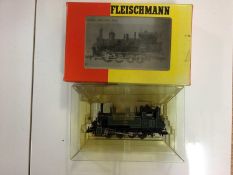 Fleischmann N gauge Royal Bavarian lined green 0-8-0 Class GTL 4/4 Tank locomotive 2560, boxed 4819