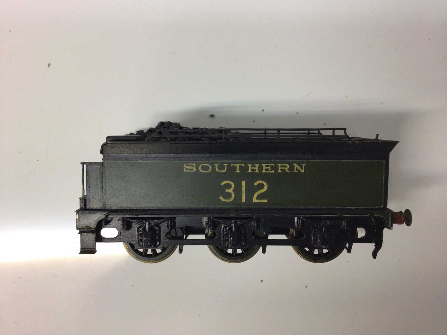 Hand built SR green 4-4-0 tender locomotive 312 by Claude Standfast signed 1954, constructed BR line - Image 15 of 26