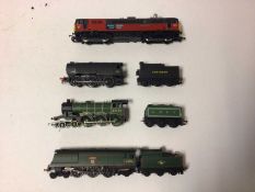 Hornby OO gauge locomotives including 75th Annivery limited Edition 185/1000 BR Rail Express BO-BO C