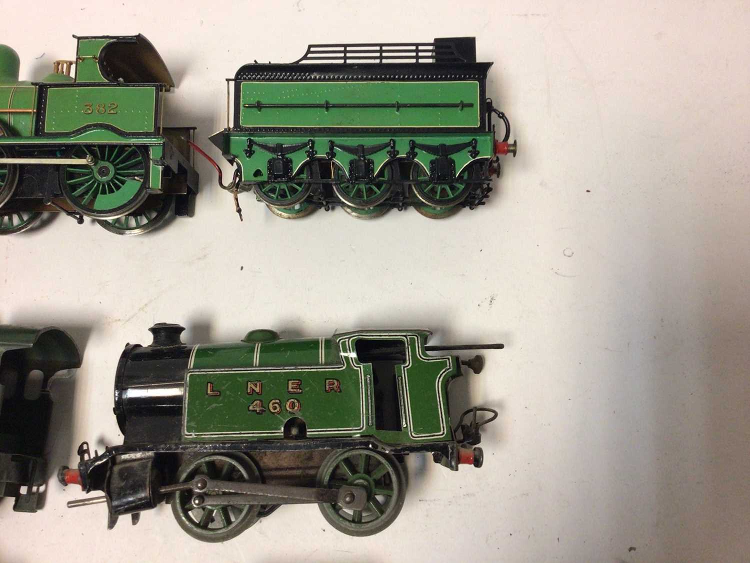 Railway O gauge selection of unboxed locomotives including 0-4-0 Hornby three rail 1368, LNER 460, 4 - Image 3 of 19