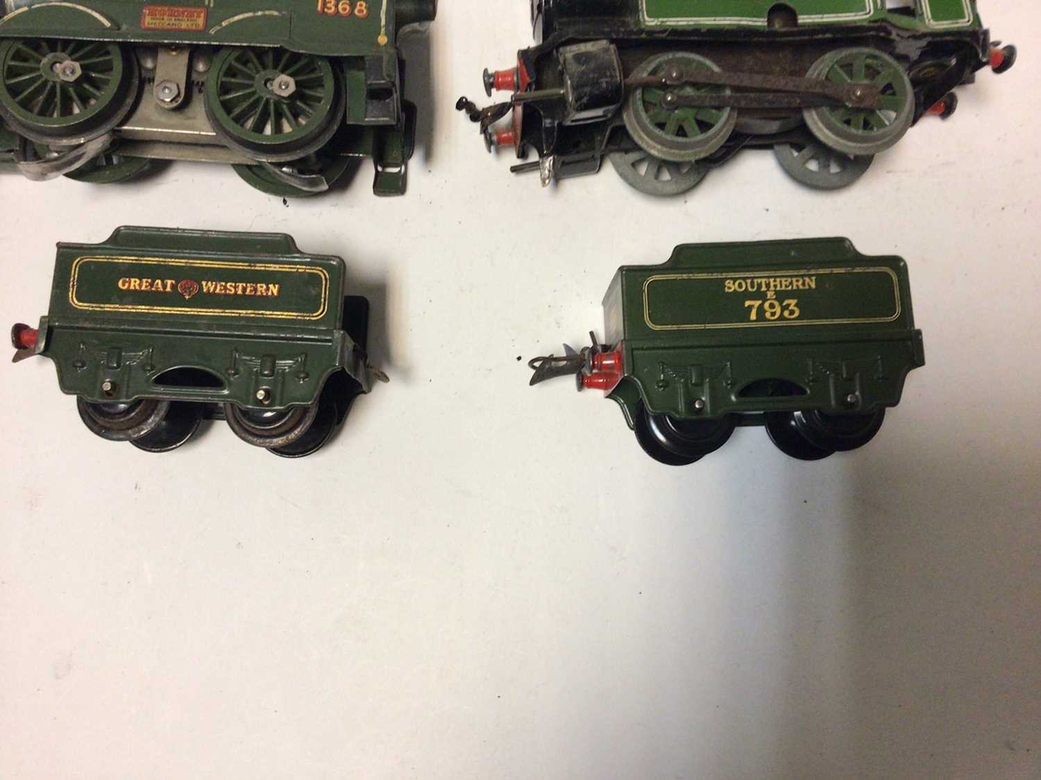 Railway O gauge selection of unboxed locomotives including 0-4-0 Hornby three rail 1368, LNER 460, 4 - Image 4 of 19