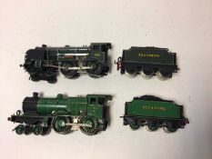 Hornby O gauge three rail 0-4-0 locomotive 'Westminster' plus one other 4-4-0 three rail Southern lo