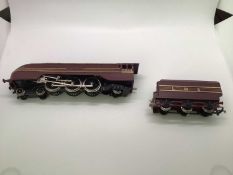 4-6-2 LMS maroon Coronation Class 'King George VI' tender locomotive 6244, boxed, W2302