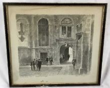 Two Oxford college prints - Trinity College, signed Edward Ardizzone and one other both framed