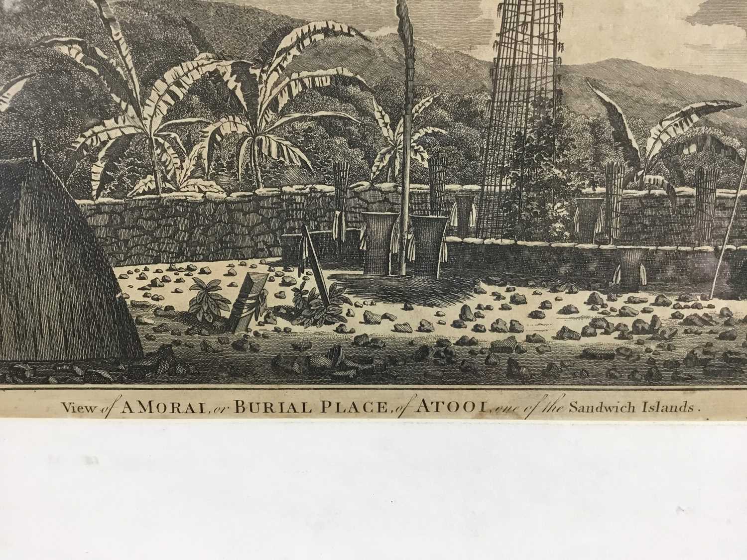 A View of a Morai or Burial Place, of Atooi, one of the Sandwich Islands, engraving, Pub. Alex Hogg - Image 3 of 6