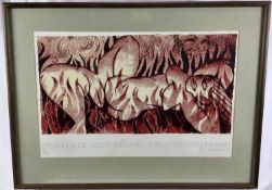 Tom Phillips RA (1937-2022) limited edition silkscreen print - 'Brunhilde Siegfried Act Three Das Is