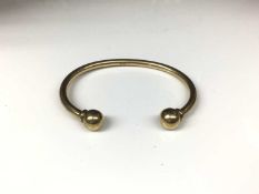 9ct gold torque bangle