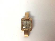 Jaeger Le Coultre gold cased watch