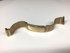 9ct gold ‘Talisman’ watch strap, 14.2cm long