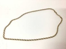 9ct gold belcher link chain (Birmingham 1999), 75cm long