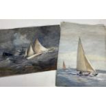 English School, early/mid 20th century, two Marine watercolours, 40cm x 29cm, unframed