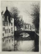 William Douglas MACLEOD (1892-1963), two etchings - Chateau Blois and Quai Vert, signed in pencil,